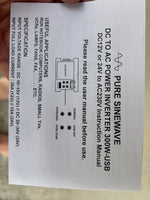 Intelligent - 300W Pure Sine Wave Power Inverter